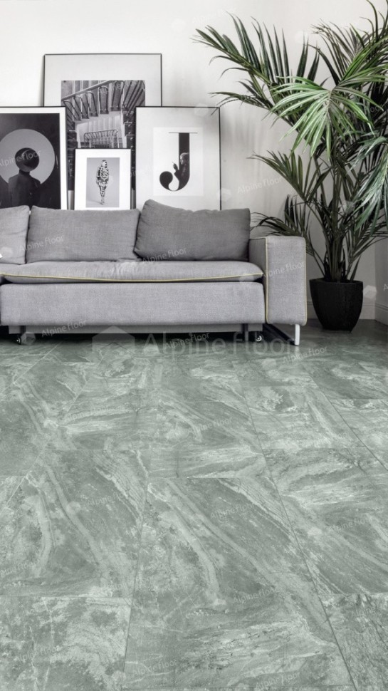 Виниловая плитка "Alpine Floor" Light Stone Хэмпшир (608*303*2,5 мм) — купить в Находке