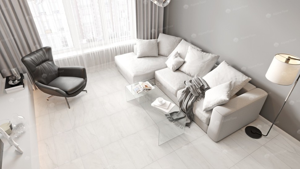 Виниловая плитка "Alpine Floor" Light Stone Брайс (608*303*2,5 мм) — купить в Находке