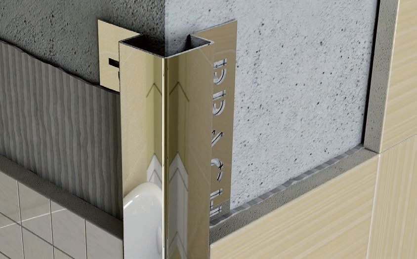 Профиль антивандальный для керамической плитки AV10 EP 270 глянцевый