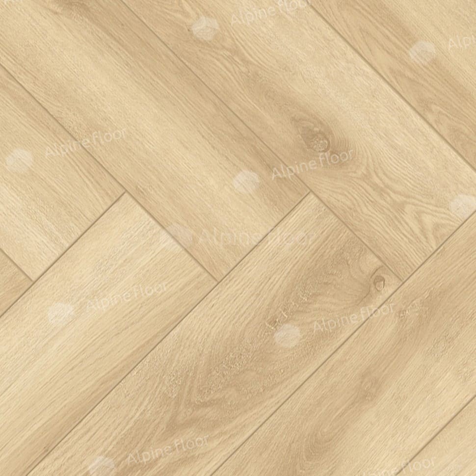 Ламинат "Alpine Floor" Herringbone Дуб Шампань (606*101*8 мм) — купить в Находке