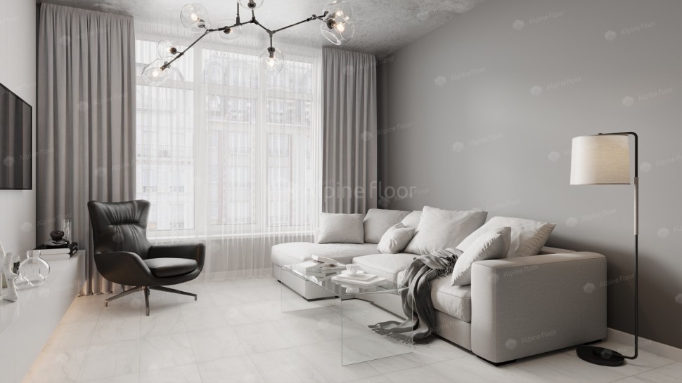 Виниловая плитка "Alpine Floor" Light Stone Брайс (608*303*2,5 мм) — купить в Находке