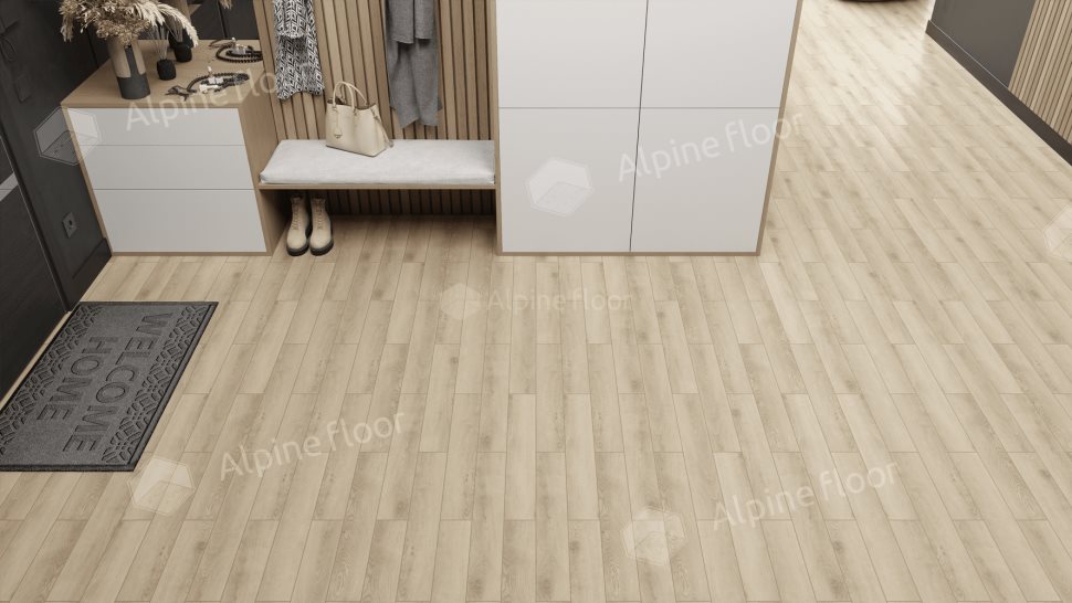 Ламинат "Alpine Floor" Herringbone 12 PRO Дуб Орлеан (606*101*12 мм) — купить в Находке